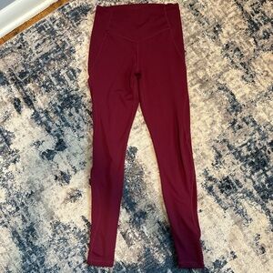 Senita Athletics Maroon Leggings